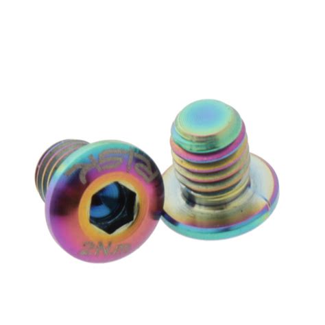 2 Titanium Hydraulic Brake Cylinder Bolts Oil Disc Lid Screw Rainbow