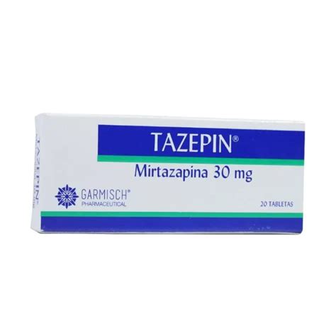 Tazepin 30 Mg 20 Tabletas Farmaprime