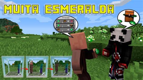 Tudo Por Esmeralda Easy Villager Minecraft Megavilla Youtube