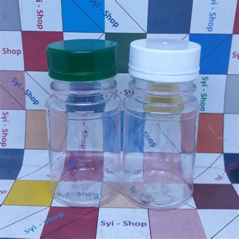jual botol kapsul obat tutup ulir segel ml   kapsul shopee