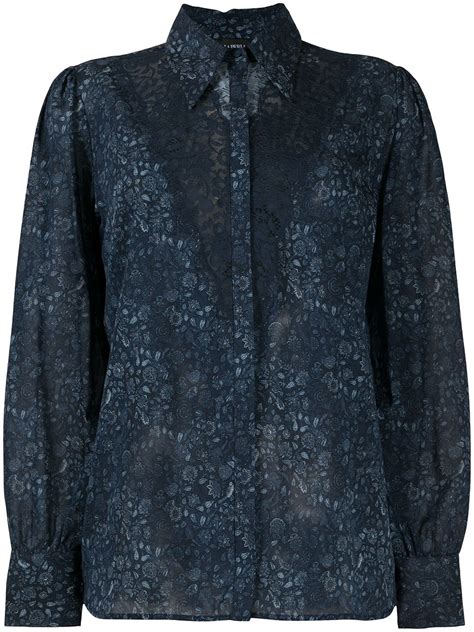 La Perla Lace Trimmed Semi Sheer Top Farfetch