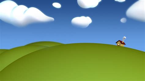 Cartoon Nature Wallpaper Sky Daytime Nature Green Blue 732503