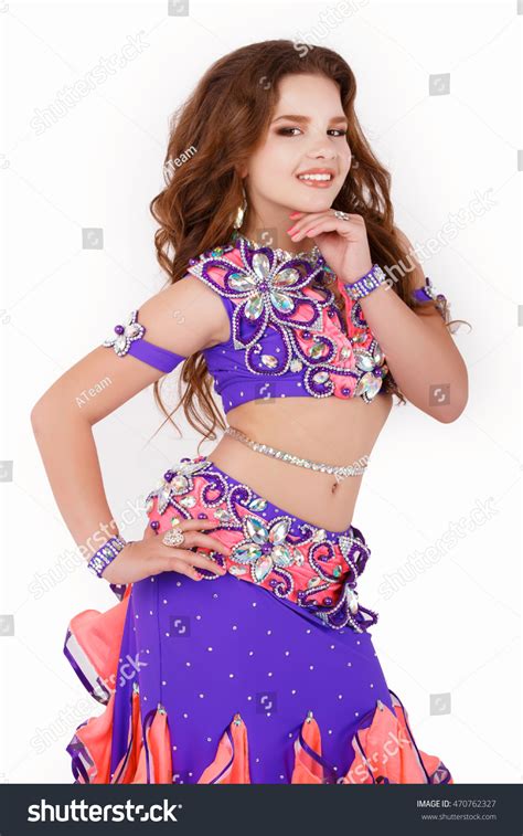 Beautiful Little Girl Belly Dancer Ballroom Stock Photo 470762327 ...