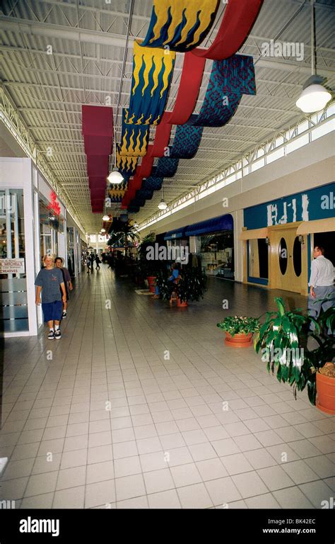 Banners inside the Gulf Gate Shopping Mall, Sarasota, Florida Stock ...