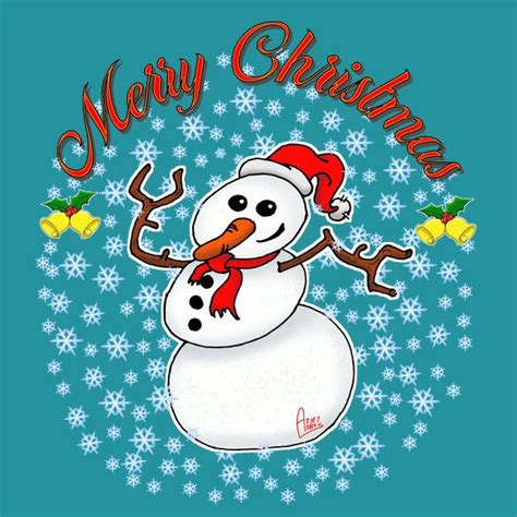 Merry Christmas Snowman | Merry christams, Christmas snowman, Merry