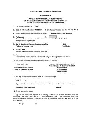 Fillable Online Securities And Exchange Commission Sec Bform B A Bb