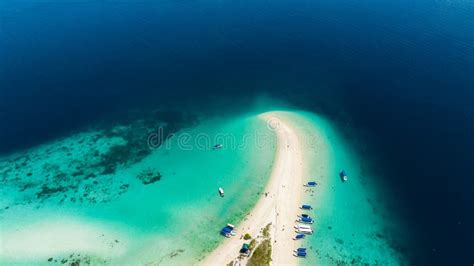 Seascape With Tropical Island Semporna Sabah Malaysia Stock Photo