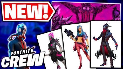 Crew Pack Skins Revealed The First Shadows Fortnite Battle