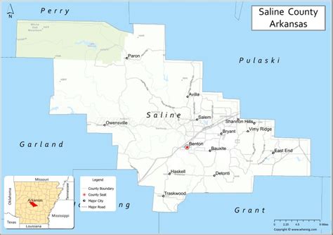 Map of White County, Arkansas