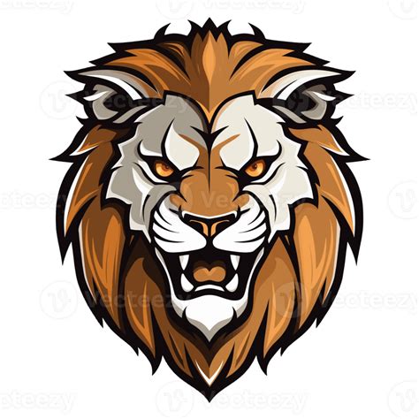 Collection Of Angry Roaring Lion Head Logo Designs Isolated 42410737 Png