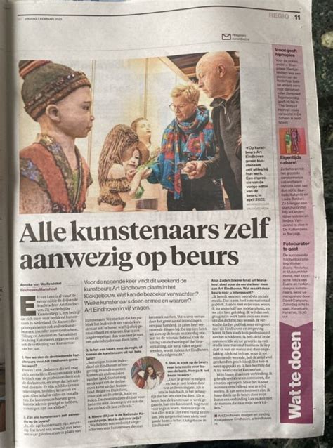 Artikel In Het Eindhovens Dagblad Art Eindhoven