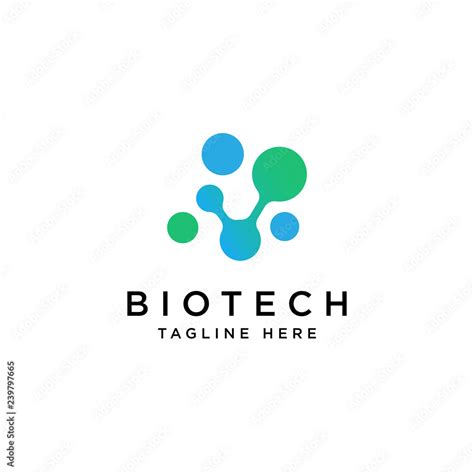 Biotech Logo Design Inspiration Vector Stock Vector Adobe Stock