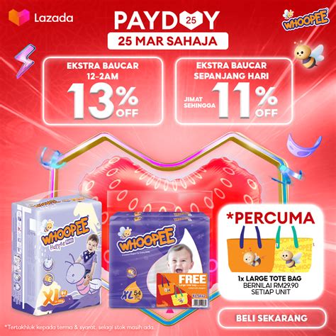 Lazada Payday Sale Whoopee Baby Diapers