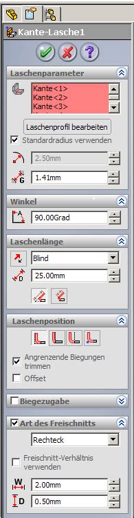 Kante Lasche Per Konfig In Andere Richtung DS SolidWorks SolidWorks