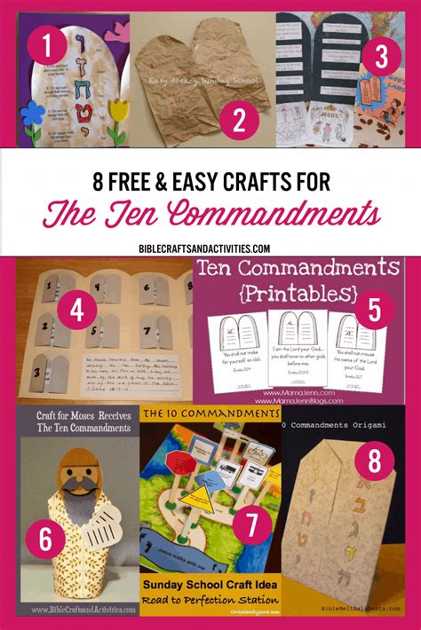 Crafts - Ten Commandments - Bible Crafts and Activities