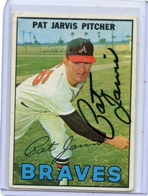 Topps Baseball Pat Jarvis Autograph Atlanta Braves Ebay