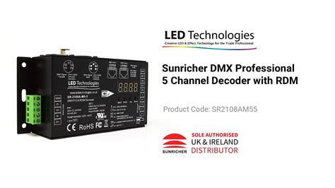 Sunricher DMX Professional 5 Channel Decoder With RDM YouTube