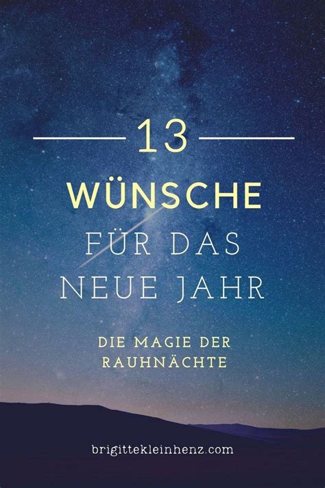 The Cover Of 13 Wunsche Fur Da S Neue Jahr With Stars In The Sky