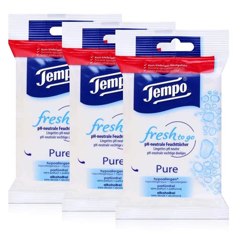 Tempo Fresh To Go Pure Ph Neutrale Feuchtt Cher Er Pack Amazon