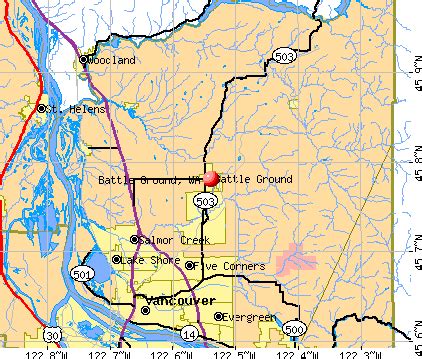 Battleground Washington Map - Zip Code Map