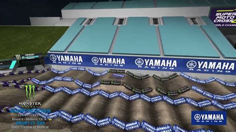 Yamaha Animated Track Map Anaheim 2 Supercross Live