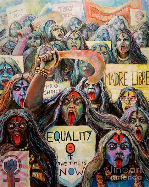 Angry Indian Goddesses Painting By Phalguni Roy Fine Art America