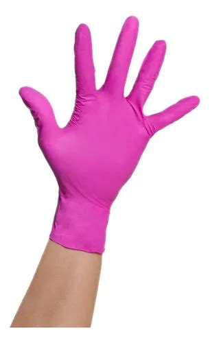 Guantes De Nitrilo Rosa Uniseal Sin Polvo Texturizados Mercadolibre