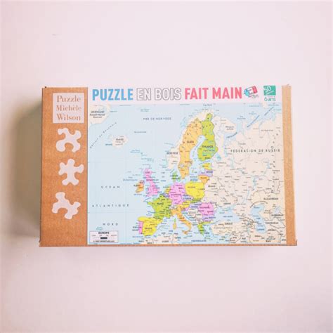 Puzzle Carte Europe En Bois Pi Ces Ans Mich Le Wilson