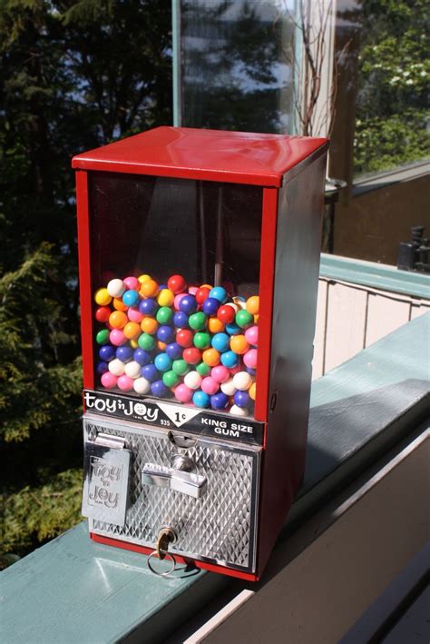 Vintage Toy N Joy Gumball Machine Large Gumballs 5¢ Bubble Gum