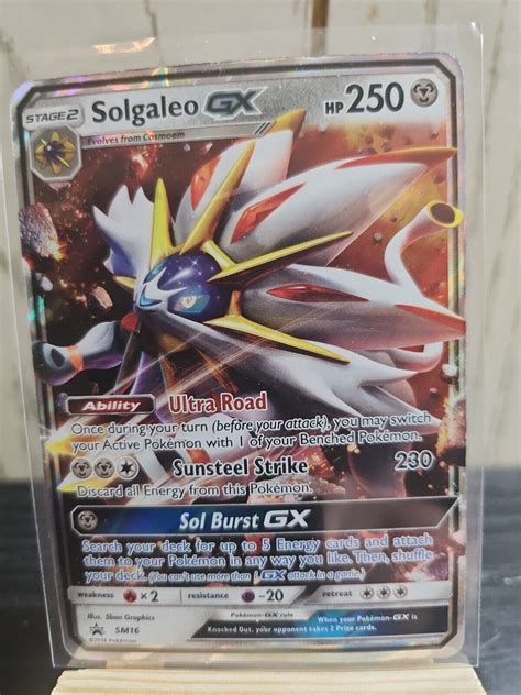 Mavin Pok Mon Tcg Solgaleo Gx Sm Black Star Promo Sm Holo Promo