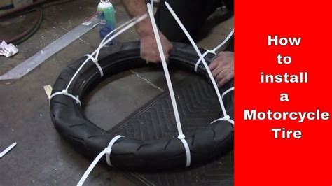 how to install motorcycle tire