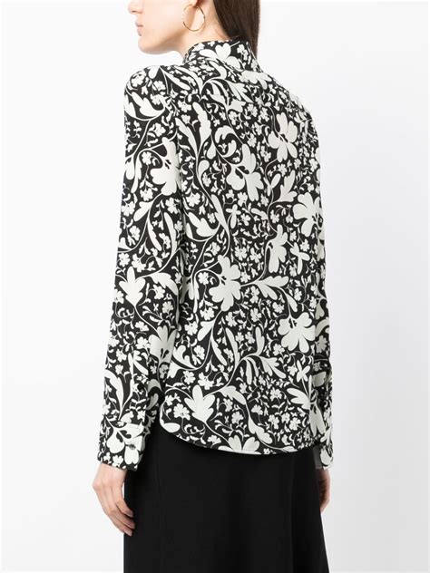 Stella Mccartney Floral Print Silk Shirt Farfetch