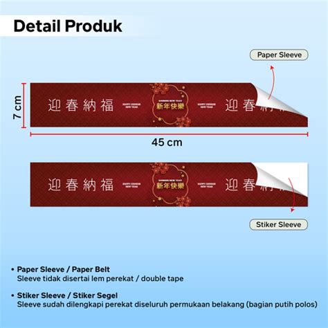 Cetak Sleevepaper Belt Imlek Revo Print Online