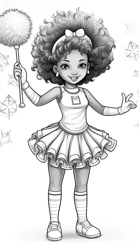 Free Printable Cheerleader Coloring Pages Cute Sheets To Print Do Coloring