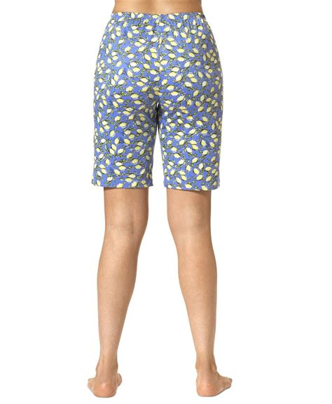 Hue Womens Classic Lemons Bermuda Pajama Shorts Macys