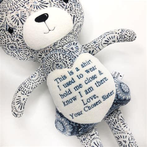 Custom Memory Bear In Loving Memory Teddy Bear Loss Of Etsy