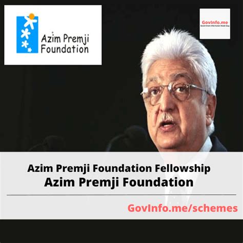 Azim Premji Foundation Fellowship - GovInfo.me