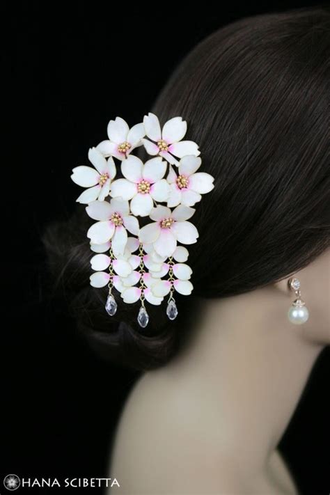 Cherry Blossom Hair Pin Diy Japanese Hair Accessories Chinese