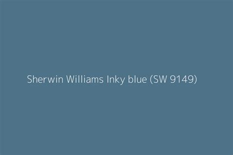 Sherwin Williams Inky Blue Sw Color Hex Code