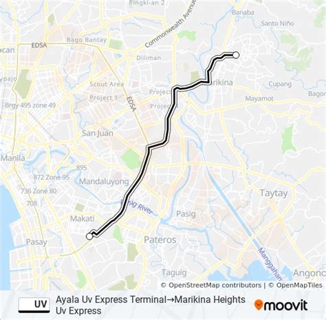 Uv Route Schedules Stops Maps Ayala Uv Express Terminalmarikina