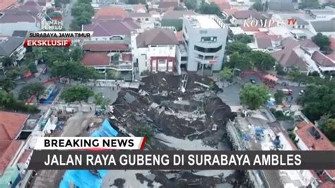 Video Pantauan Udara Jalan Gubeng Surabaya Ambles Toko Tas Elizabeth