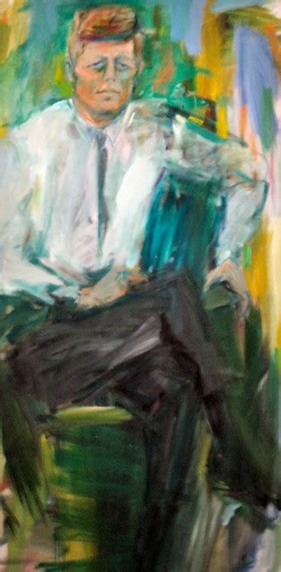 John F Kennedy Presidential Portrait By Elaine De Kooning Flickr