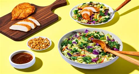 Sesame Salad And Fully Cooked Chicken Recipe Hellofresh Pre Cooked Chicken Paleo Chicken How