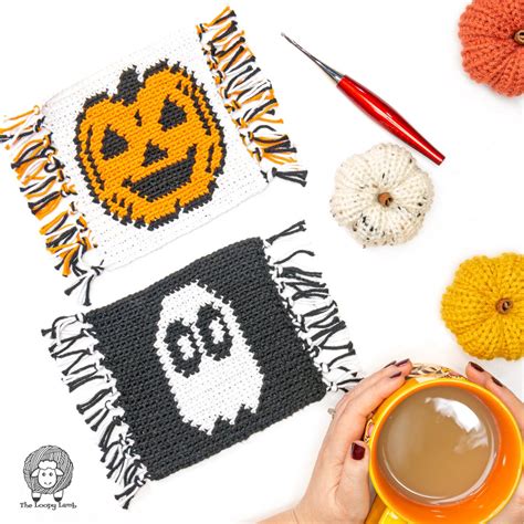 Free Crochet Halloween Coaster Pattern The Ghoster Coaster