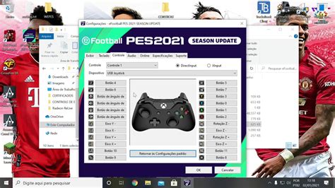 PES 2021 COMO CONFIGURAR JOYSTICK YouTube