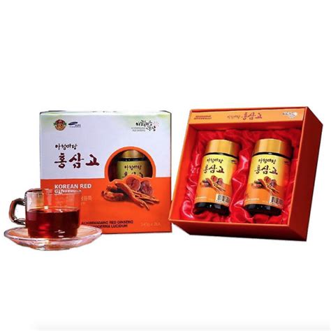 Cao Hồng Sâm Linh Chi Hàn Quốc Achimmadang Red Ginseng Ganoderma Lucidum