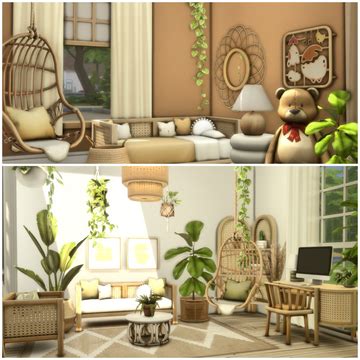 Cottagecore Living Room Desert Living Room Sims 4 Cc Furniture Living