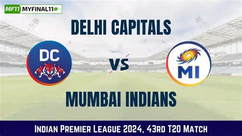 Dc Vs Mi Dream In Depth Analysis Fantasy Tips Ipl