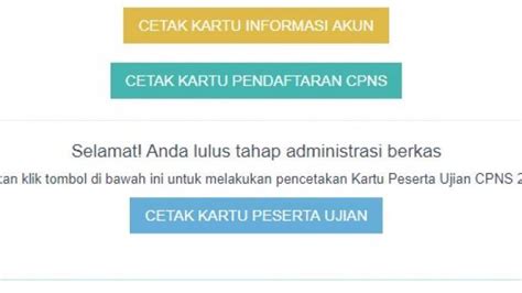 Tata Cara Cetak Kartu Ujian Peserta Cpns Masuk Ke Laman Sscasn