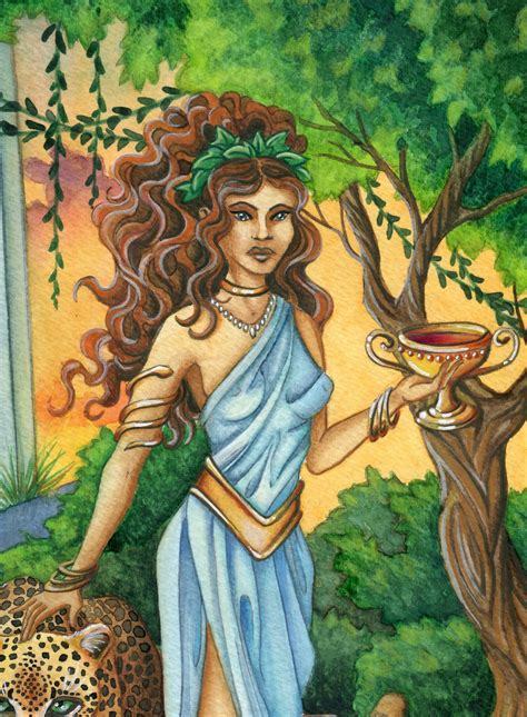 Sorceress Circe Goddess Circe Divinity of Nature Original Painting ...